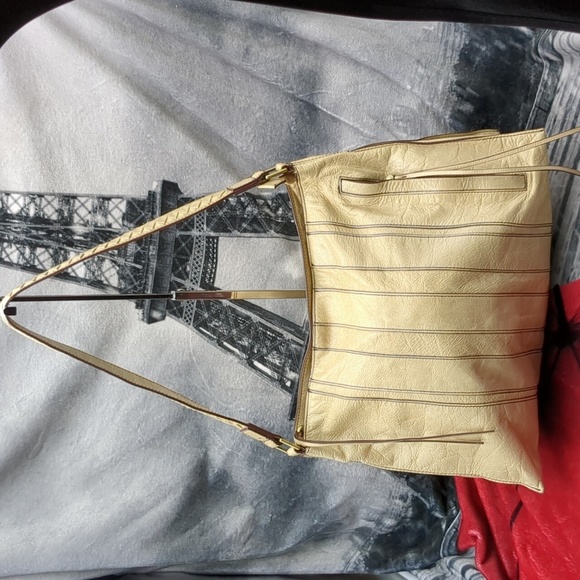 Hobo Reign parchment shoulder bag